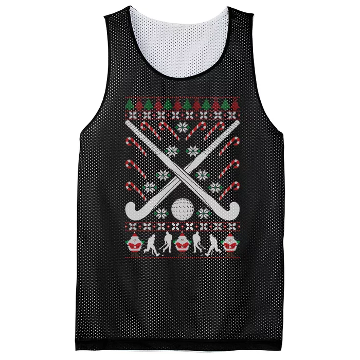 Ugly Christmas Funny Holiday Xmas Gift Field Hockey Mesh Reversible Basketball Jersey Tank