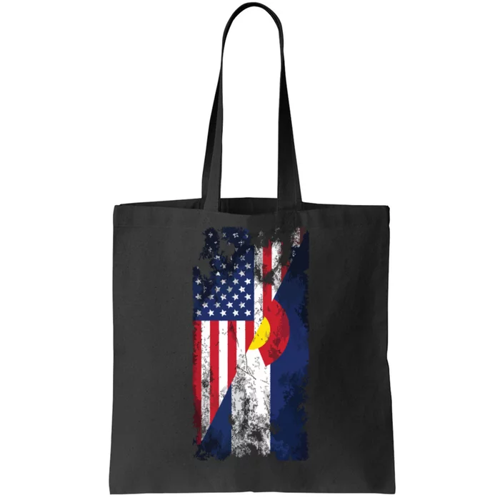 Usa Colorado Flags United States Of America Coloradans Tote Bag