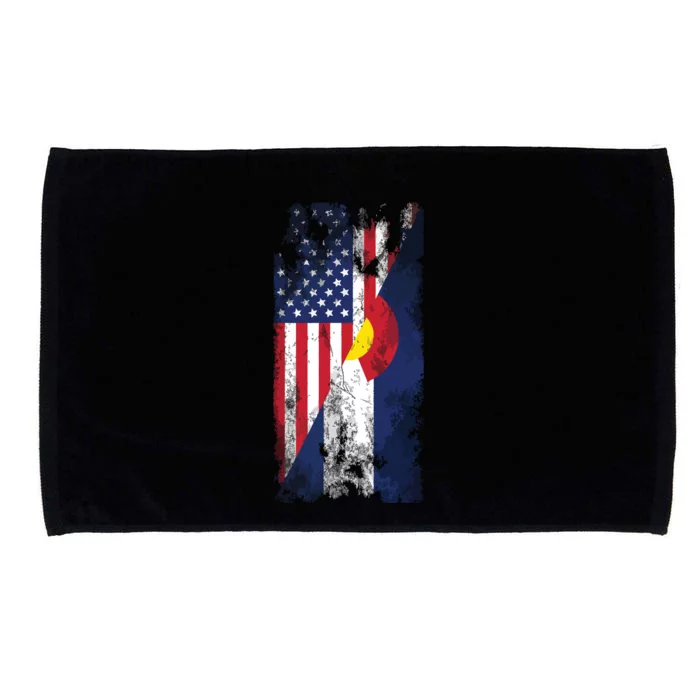 Usa Colorado Flags United States Of America Coloradans Microfiber Hand Towel