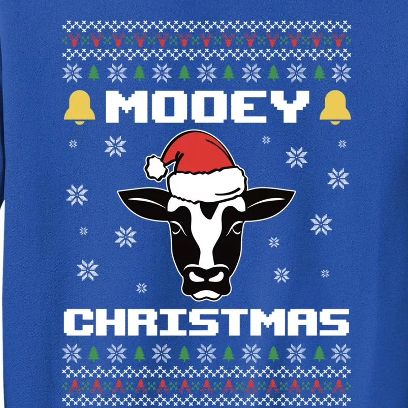 Ugly Christmas Farm Cow Santa Claus Mooey Christmas Gift Sweatshirt