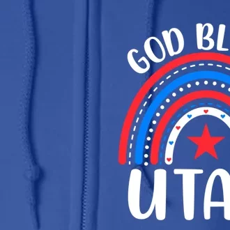 Utah Cool Gift I Love Utah Usa Gift Full Zip Hoodie