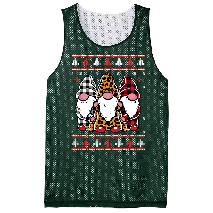 Ugly Christmas Gnomes Mesh Reversible Basketball Jersey Tank