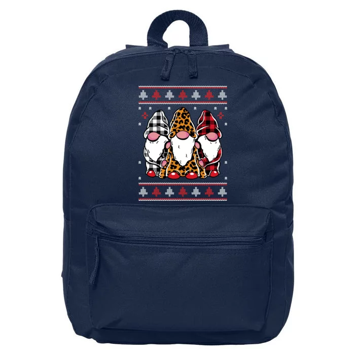 Ugly Christmas Gnomes 16 in Basic Backpack