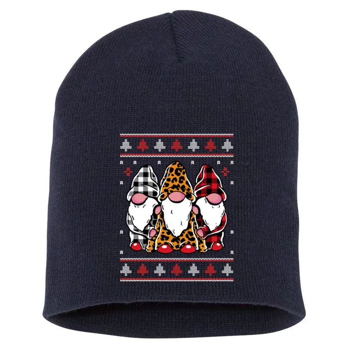 Ugly Christmas Gnomes Short Acrylic Beanie