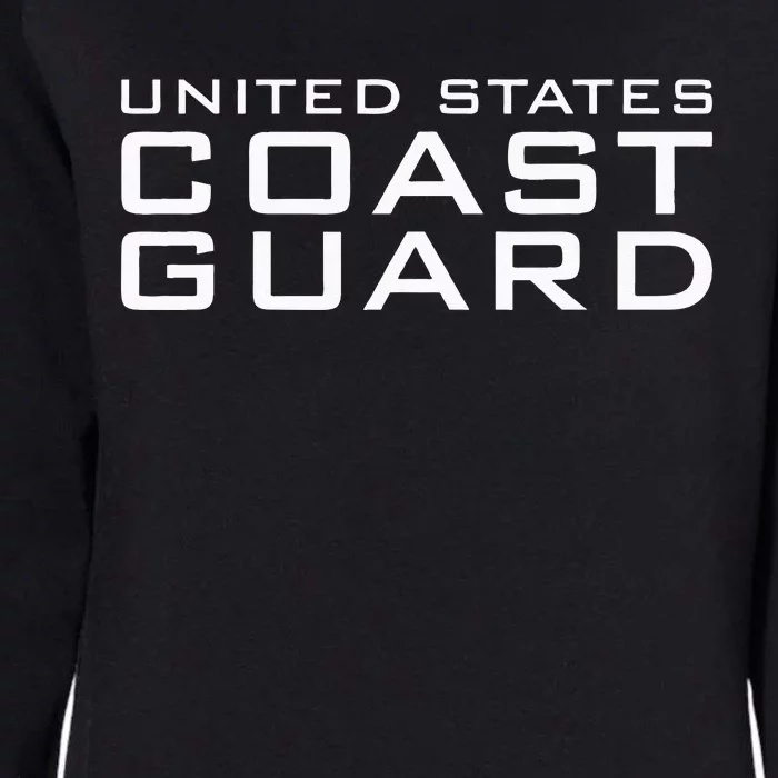 US COAST GUARD USCG UNITED STATES ANCHOR Womens California Wash Sweatshirt