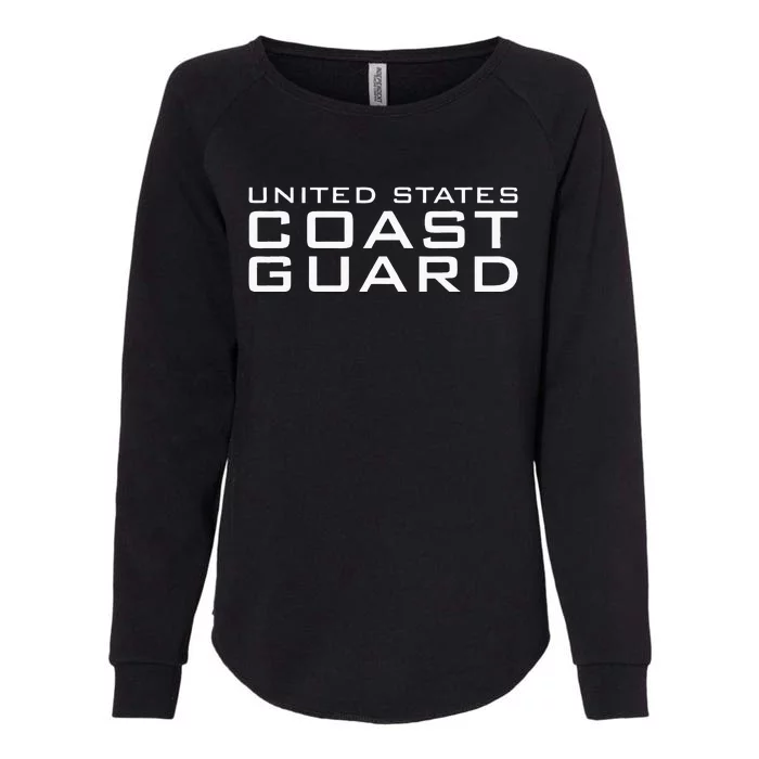 US COAST GUARD USCG UNITED STATES ANCHOR Womens California Wash Sweatshirt