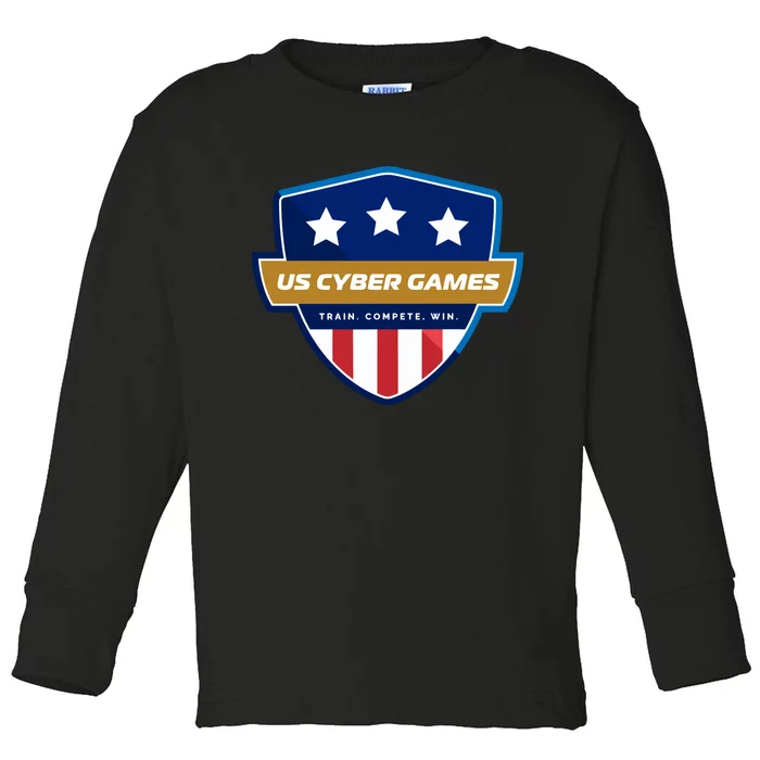 Us Cyber Games Play Compete Pwn Toddler Long Sleeve Shirt