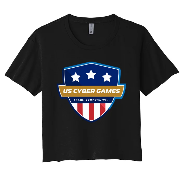 Us Cyber Games Play Compete Pwn Women's Crop Top Tee