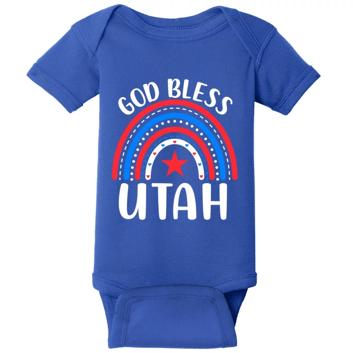 Utah Cute Gift I Love Utah Usa Gift Baby Bodysuit