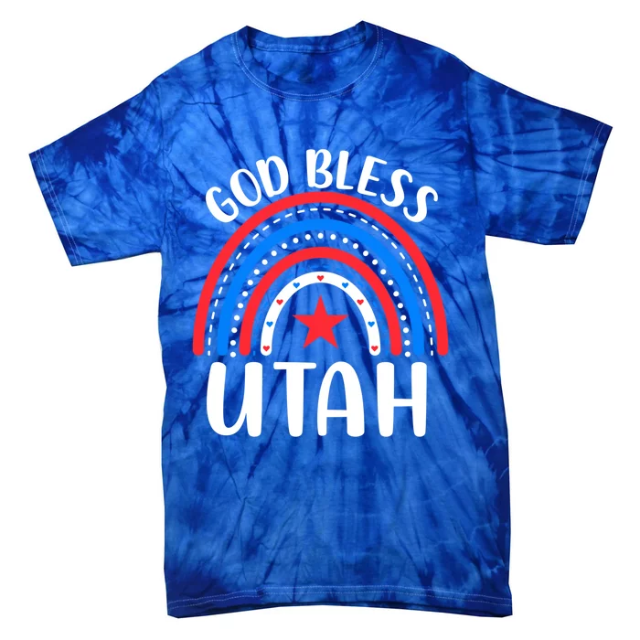 Utah Cute Gift I Love Utah Usa Gift Tie-Dye T-Shirt