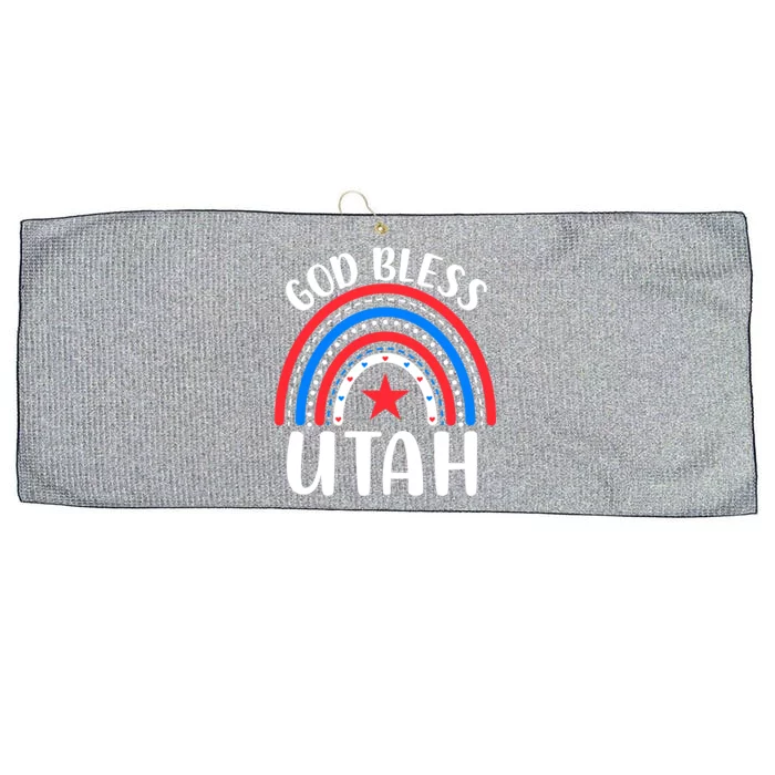 Utah Cute Gift I Love Utah Usa Gift Large Microfiber Waffle Golf Towel