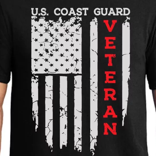 Us Coast Guard Veteran Uscg American Flag Pajama Set