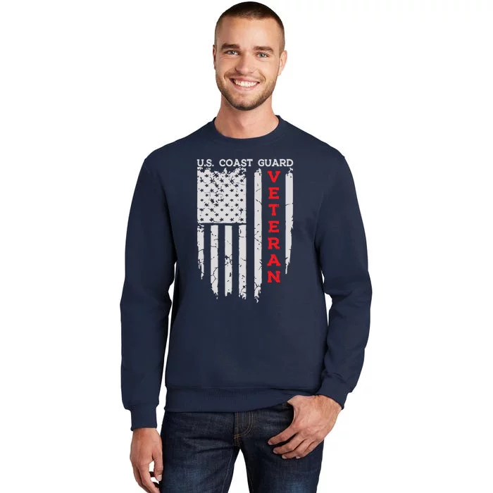 Us Coast Guard Veteran Uscg American Flag Sweatshirt