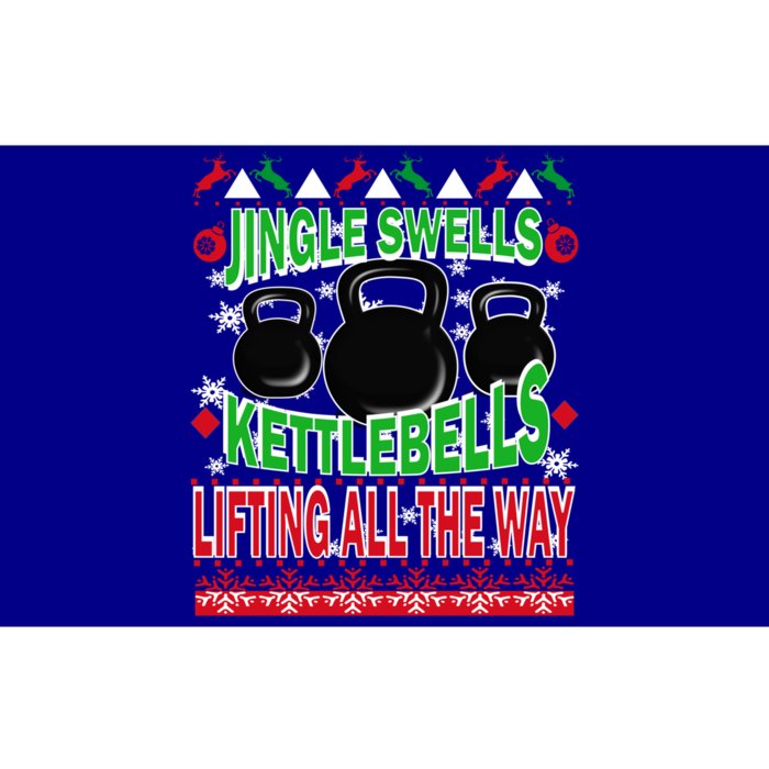 Ugly Christmas Gym Kettlebell Weightlifting Fitness Gift Bumper Sticker