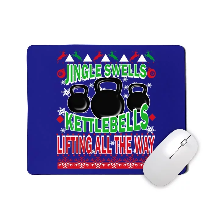 Ugly Christmas Gym Kettlebell Weightlifting Fitness Gift Mousepad