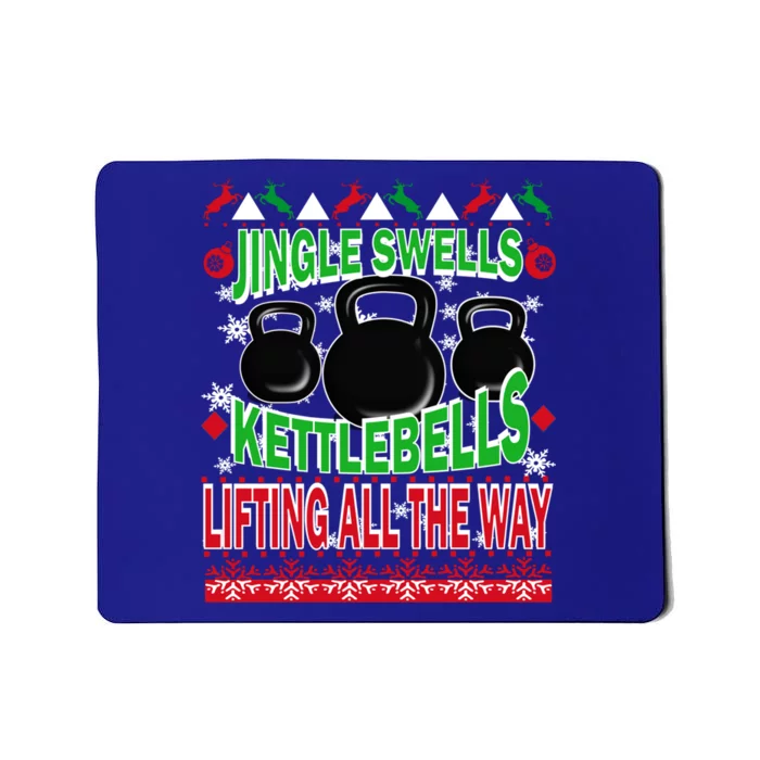 Ugly Christmas Gym Kettlebell Weightlifting Fitness Gift Mousepad