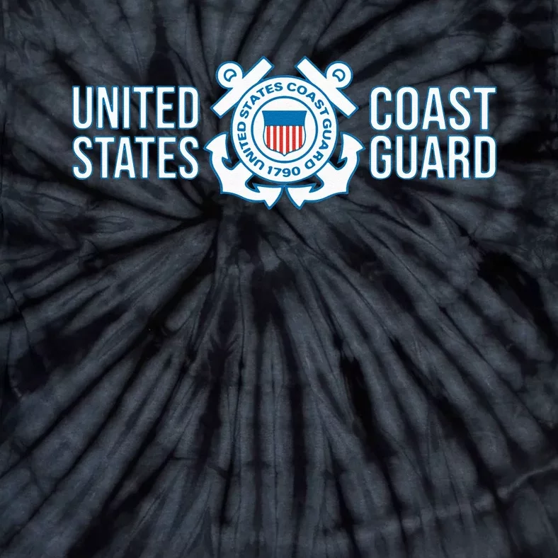 US COAST GUARD USCG UNITED STATES ANCHOR Tie-Dye T-Shirt