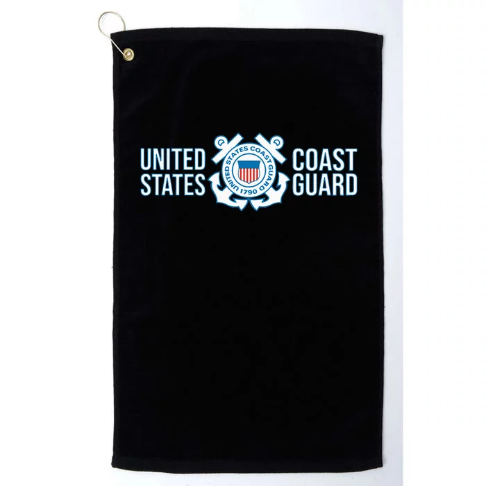 US COAST GUARD USCG UNITED STATES ANCHOR Platinum Collection Golf Towel