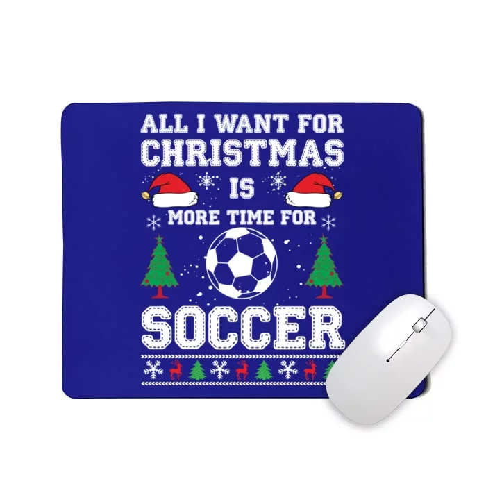 Ugly Christmas Great Gift Soccer Winter Sport Lover Xmas Gift Mousepad