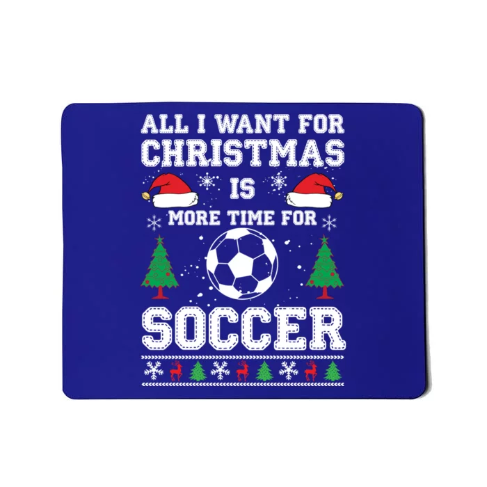 Ugly Christmas Great Gift Soccer Winter Sport Lover Xmas Gift Mousepad