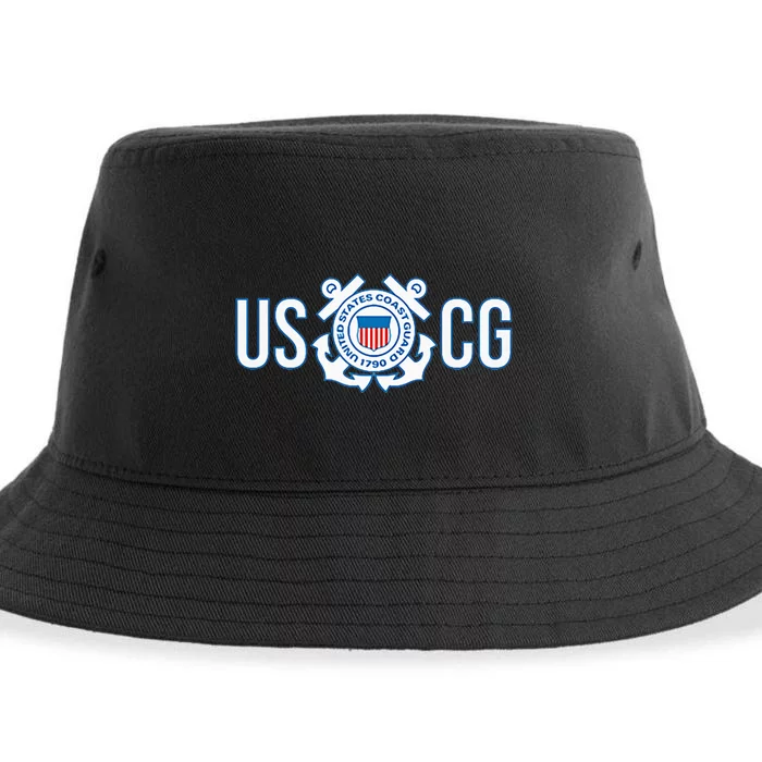 Us Coast Guard Uscg United States Anchor Sustainable Bucket Hat