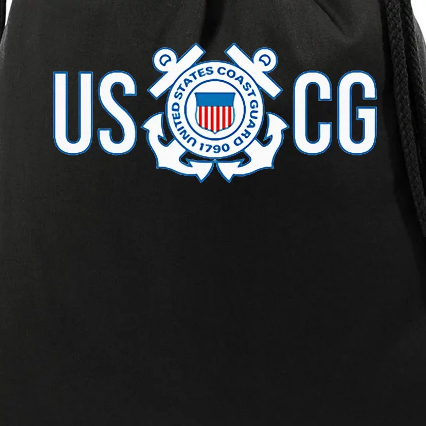 Us Coast Guard Uscg United States Anchor Drawstring Bag