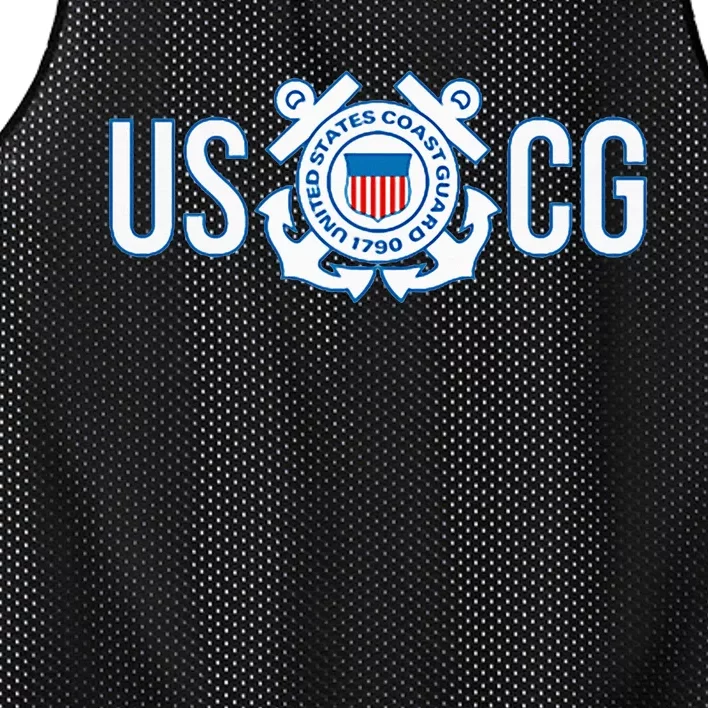 Us Coast Guard Uscg United States Anchor Mesh Reversible Basketball Jersey Tank