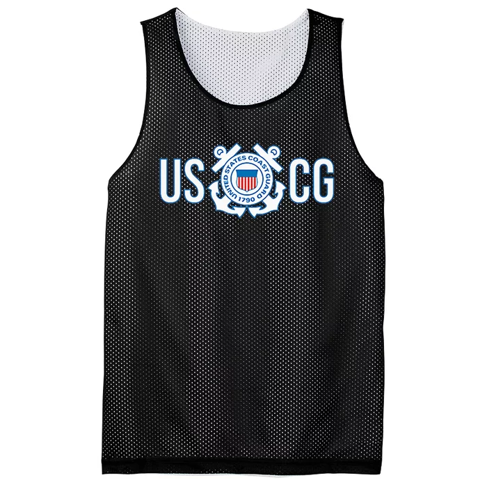 Us Coast Guard Uscg United States Anchor Mesh Reversible Basketball Jersey Tank