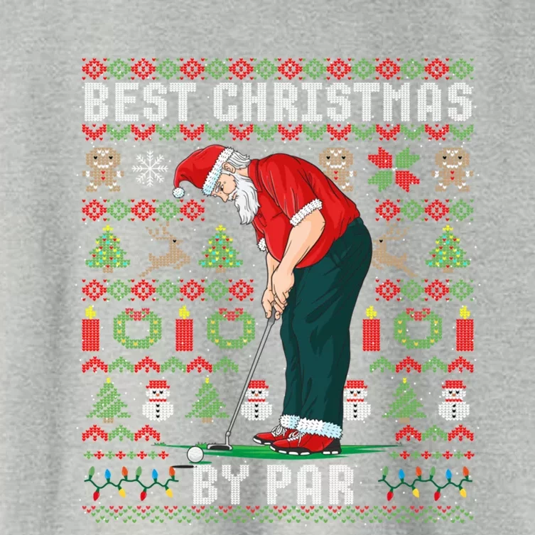 Ugly Christmas Golf Santa Claus Pun Gift Women's Crop Top Tee