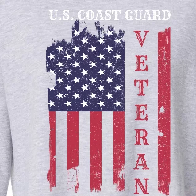 Us Coast Guard Veteran Appreciation Retiret Gift Cropped Pullover Crew