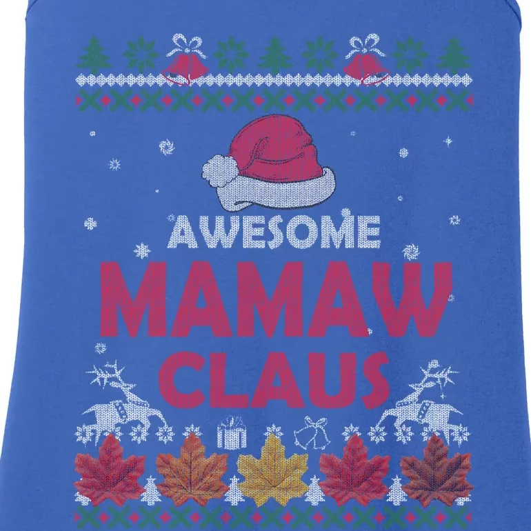 Ugly Christmas Grandma Gift Funny Santa Mamaw Claus Gift Ladies Essential Tank