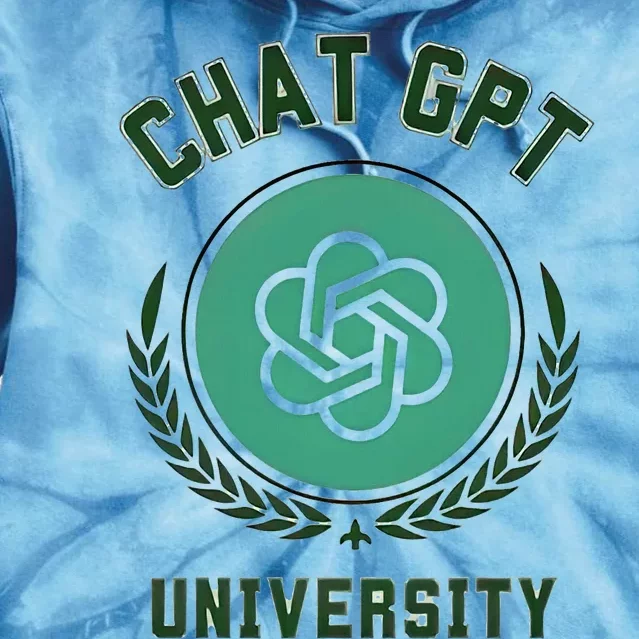 University Chat Gpt Tie Dye Hoodie