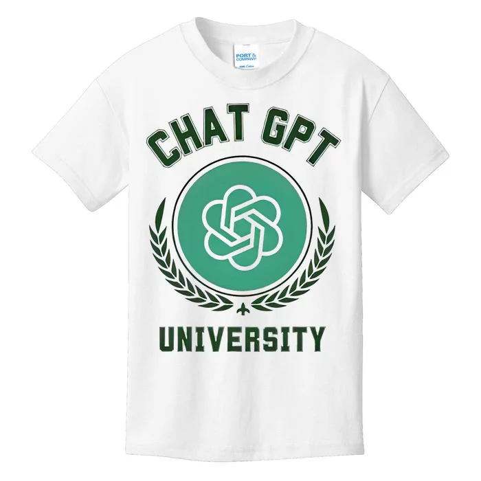 University Chat Gpt Kids T-Shirt