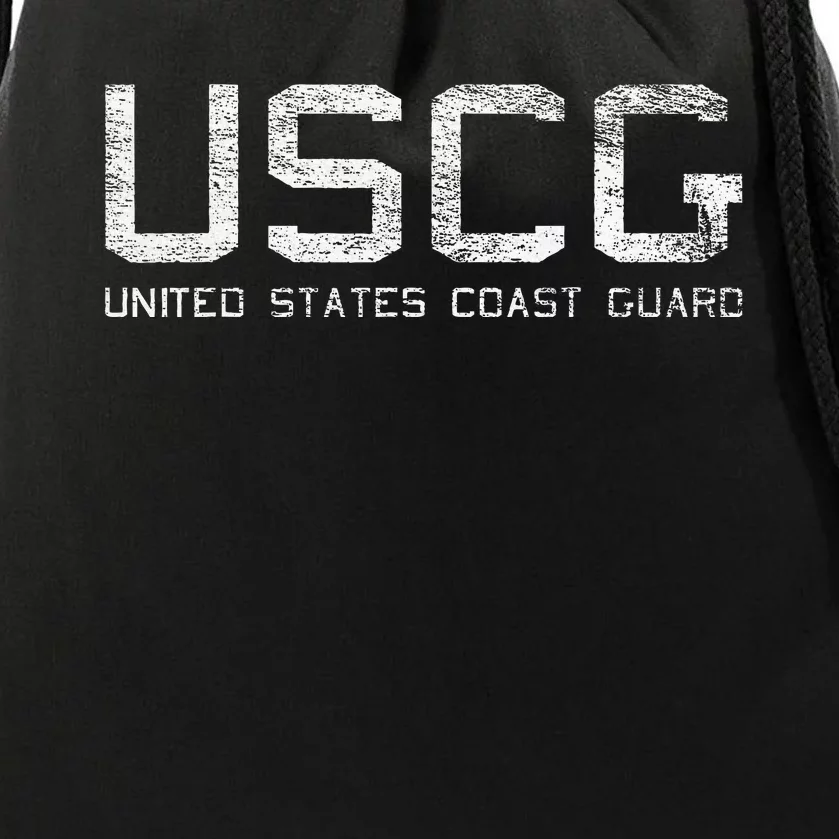 Us Coast Guard Uscg United States Anchor Drawstring Bag