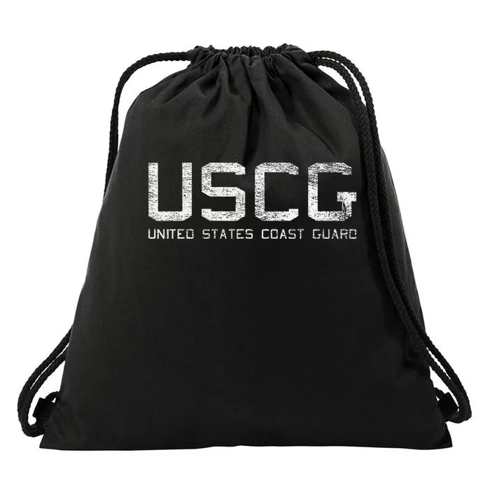 Us Coast Guard Uscg United States Anchor Drawstring Bag