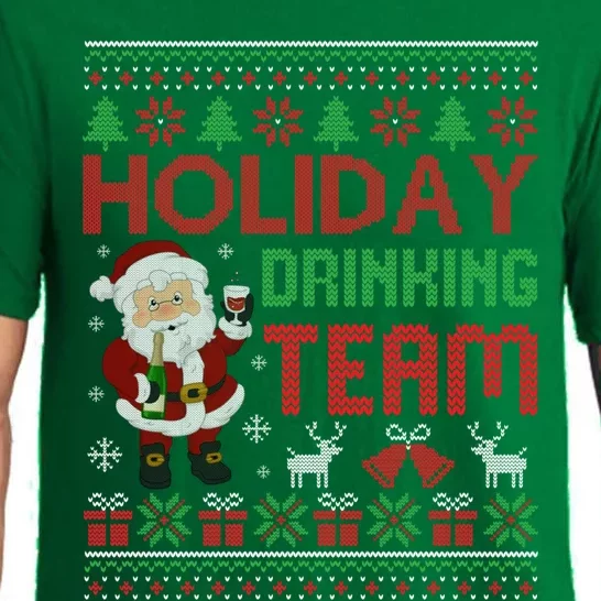 Ugly Christmas Holiday Drinking Team Gift Pajama Set