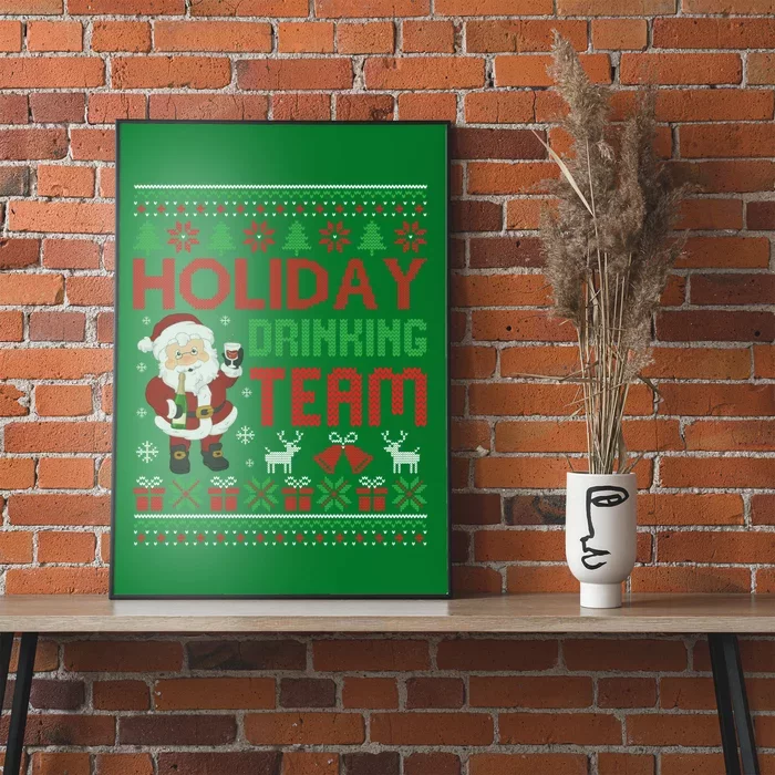 Ugly Christmas Holiday Drinking Team Gift Poster