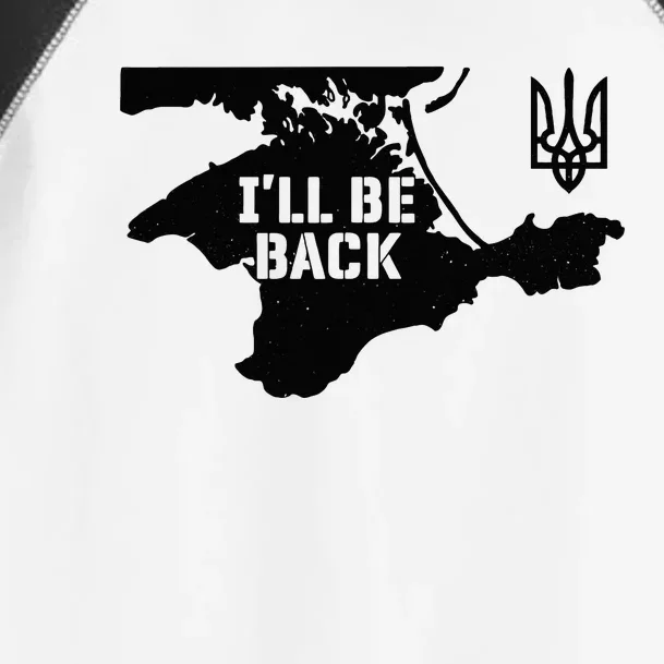 Ukraine Crimea ILl Be Back Ukrainian Map Trident Tryzub Toddler Fine Jersey T-Shirt