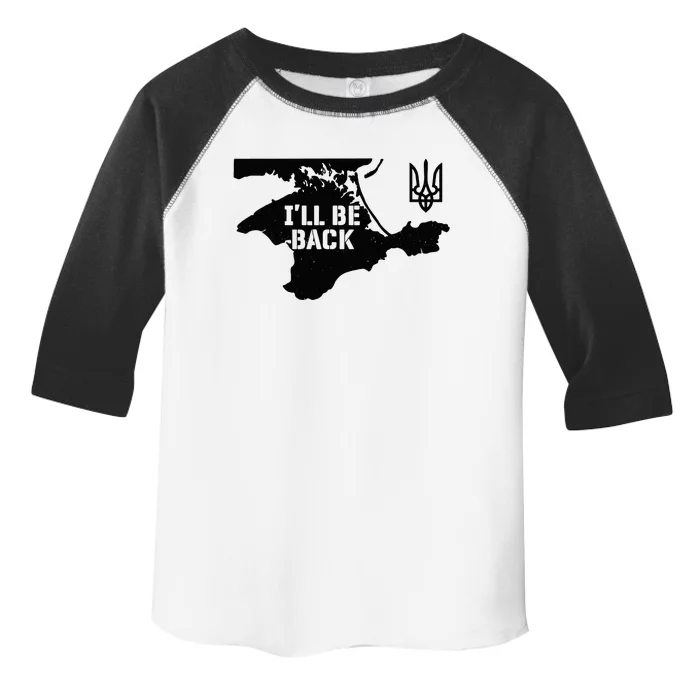 Ukraine Crimea ILl Be Back Ukrainian Map Trident Tryzub Toddler Fine Jersey T-Shirt