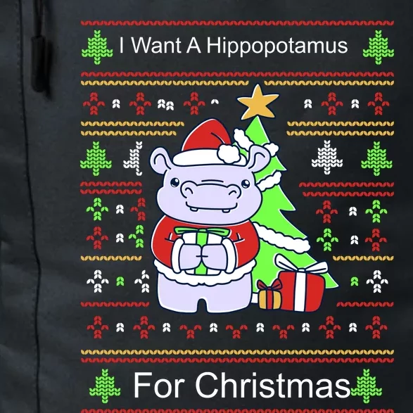 Ultimate Christmas I Want A Hippopotamus Ugly Daily Commute Backpack