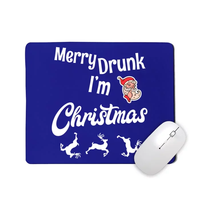 Ugly Christmas Jumper / Sweater Merry Drunk IM Christmas Gift Mousepad