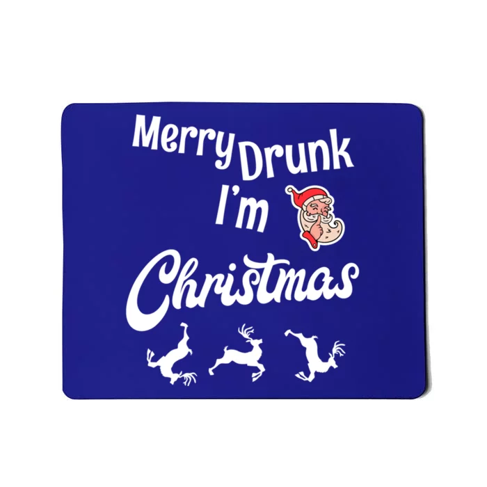 Ugly Christmas Jumper / Sweater Merry Drunk IM Christmas Gift Mousepad