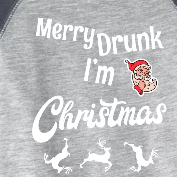 Ugly Christmas Jumper / Sweater Merry Drunk IM Christmas Gift Toddler Fine Jersey T-Shirt