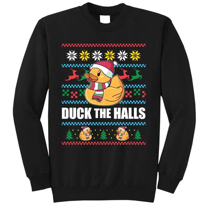 Ugly Christmas Jumper Funny Santa Claus Meme Tall Sweatshirt