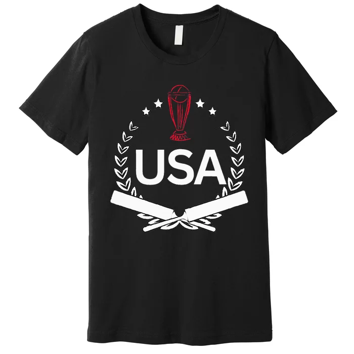 Usa Cricket Jersey 2024 Reveal Style United States Cricket Premium T-Shirt