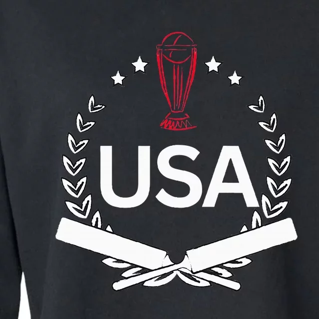 Usa Cricket Jersey 2024 Reveal Style United States Cricket Cropped Pullover Crew