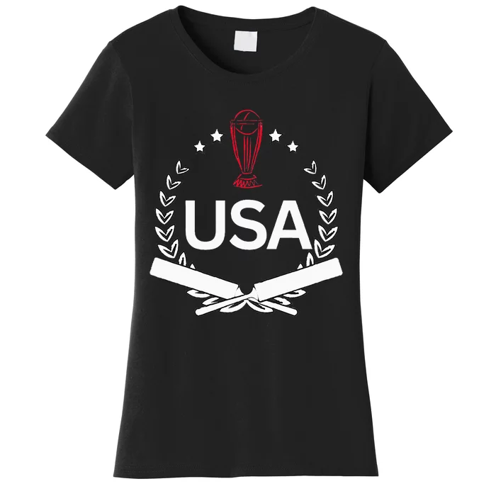 Usa Cricket Jersey 2024 Reveal Style United States Cricket Women's T-Shirt