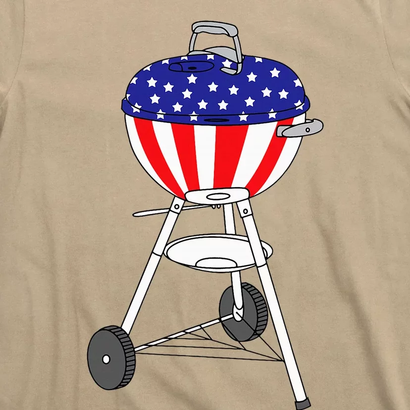 Usa Charcoal Kettle Grill July 4th Grill T-Shirt