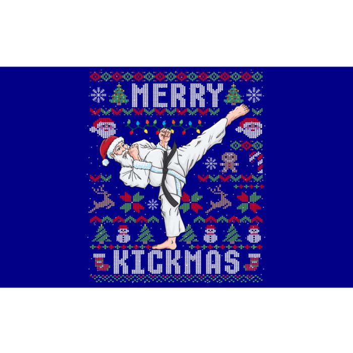 Ugly Christmas Karate Santa Claus Martial Arts Bumper Sticker