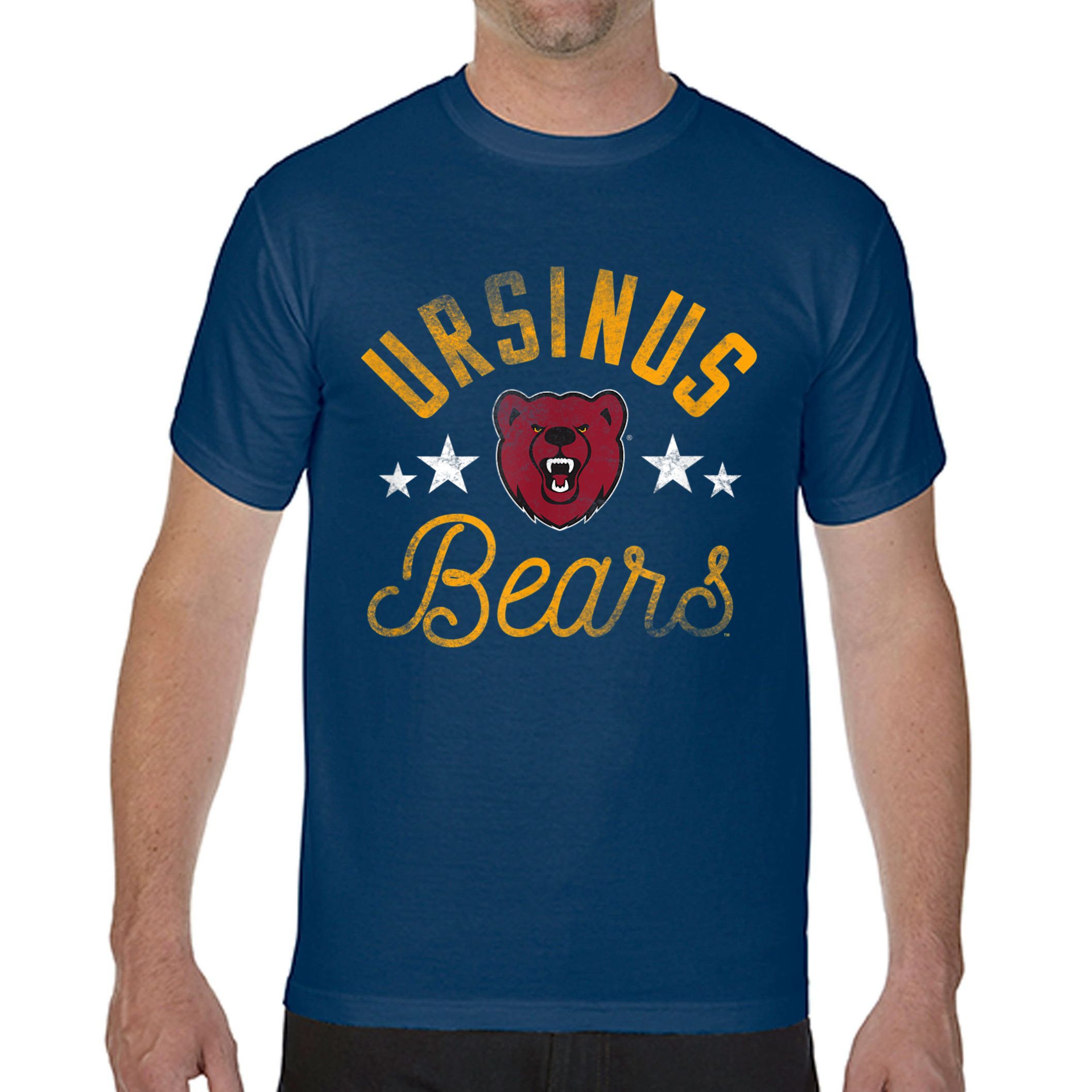 Men's Red Ursinus Bears Long Sleeve T-Shirt